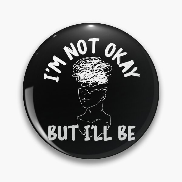 Item preview, Not fine quotes: Im down and not okay for sad people designed and sold by The  Knick Knack Nook.