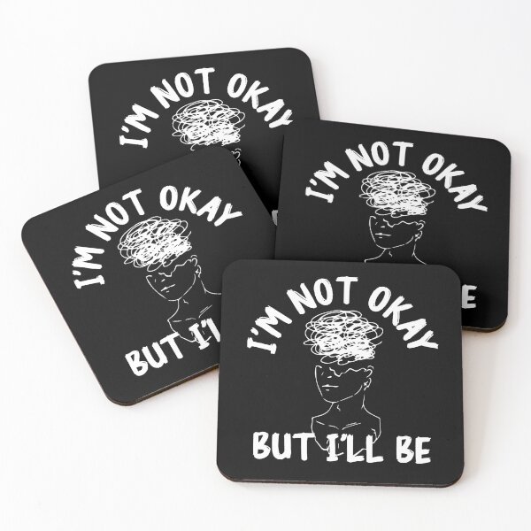 Item preview, Not fine quotes: Im down and not okay for sad people designed and sold by The  Knick Knack Nook.