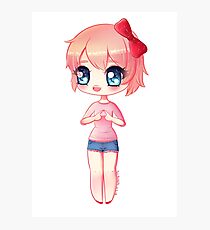 Sayori Chibi - DDLC Photographic Print