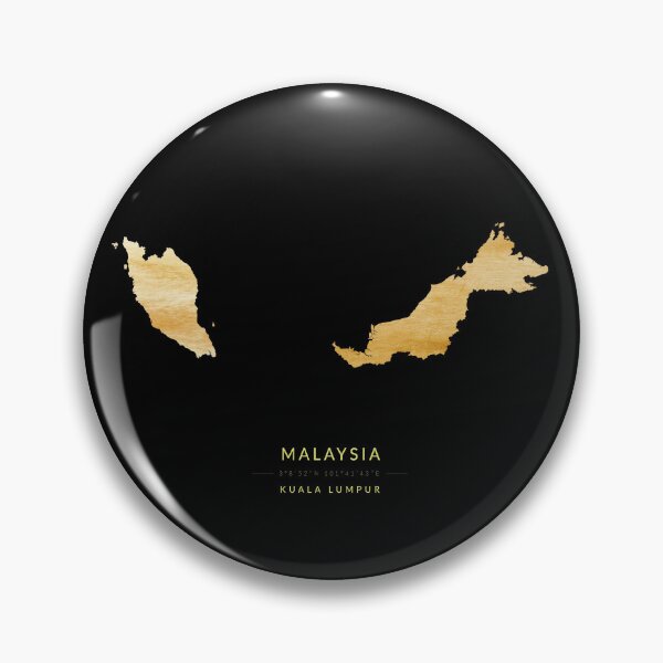 Item preview, Malaysia map in gold color designed and sold by Jerhus.