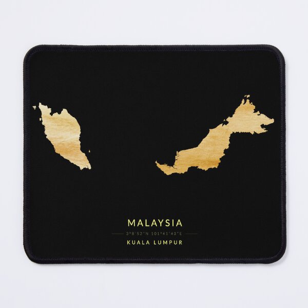 Item preview, Malaysia map in gold color designed and sold by Jerhus.