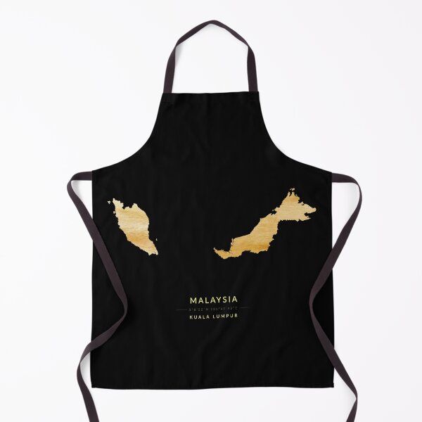 Item preview, Malaysia map in gold color designed and sold by Jerhus.