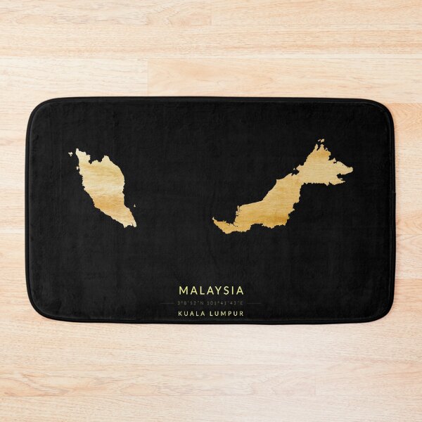 Item preview, Malaysia map in gold color designed and sold by Jerhus.