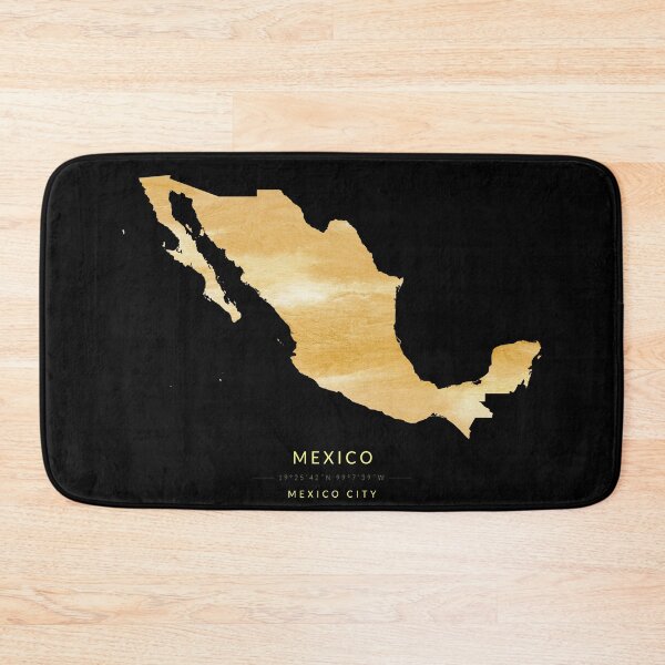 Item preview, Mexico map in gold color designed and sold by Jerhus.
