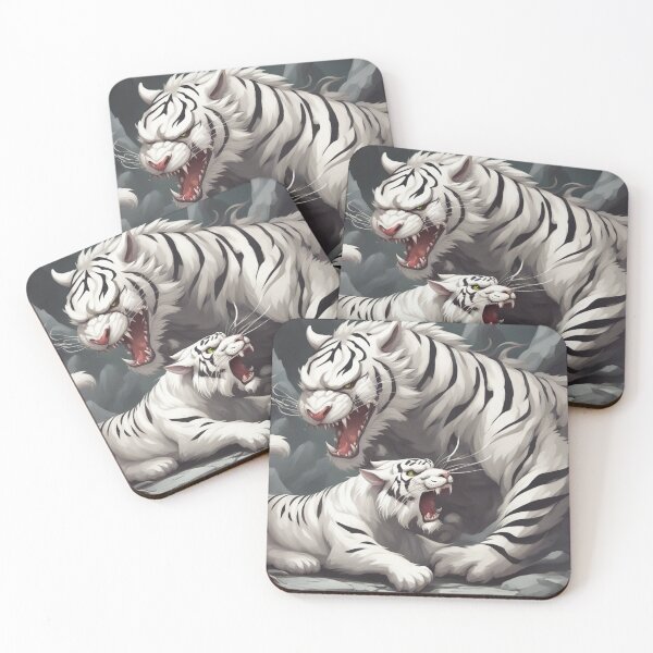 Item preview, White mother and cub tiger designed and sold by Giorgino-Gio.