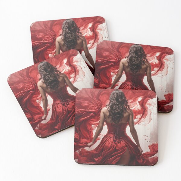 Item preview, Elegant glamourous Lady in red chaos designed and sold by Fantasymachine.