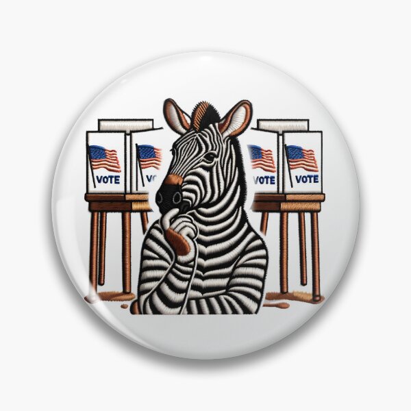 Item preview, Zebra Decision Maker Patch Illustration designed and sold by #Adulting Central.