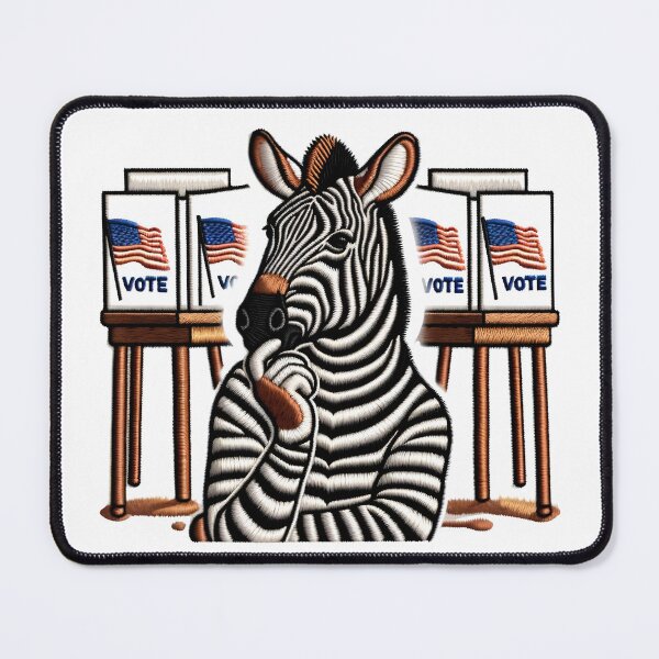 Item preview, Zebra Decision Maker Patch Illustration designed and sold by #Adulting Central.