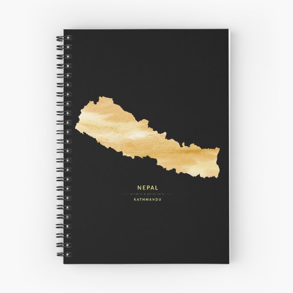 Item preview, Nepal map in gold color designed and sold by Jerhus.