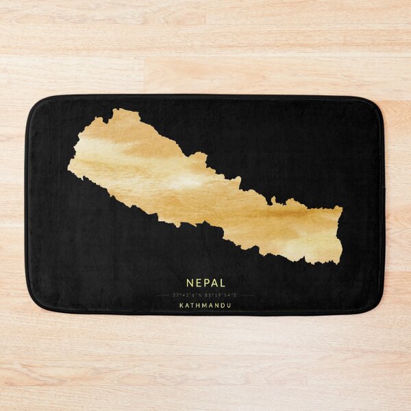 Item preview, Nepal map in gold color designed and sold by Jerhus.