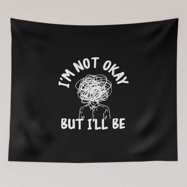 Item preview, okay not okay: its ok and not fine quotes designed and sold by The  Knick Knack Nook.