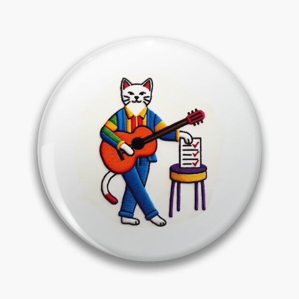 Item preview, Musical Cat Voting Checklist Patch designed and sold by #Adulting Central.