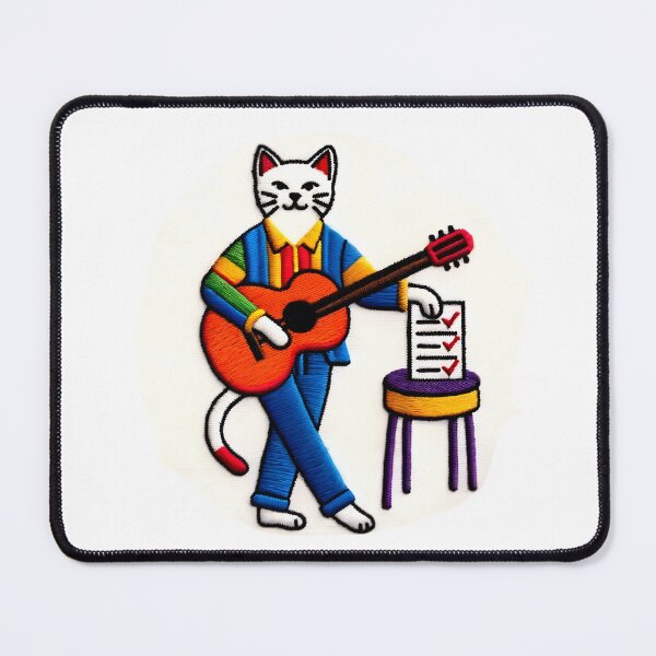 Item preview, Musical Cat Voting Checklist Patch designed and sold by #Adulting Central.