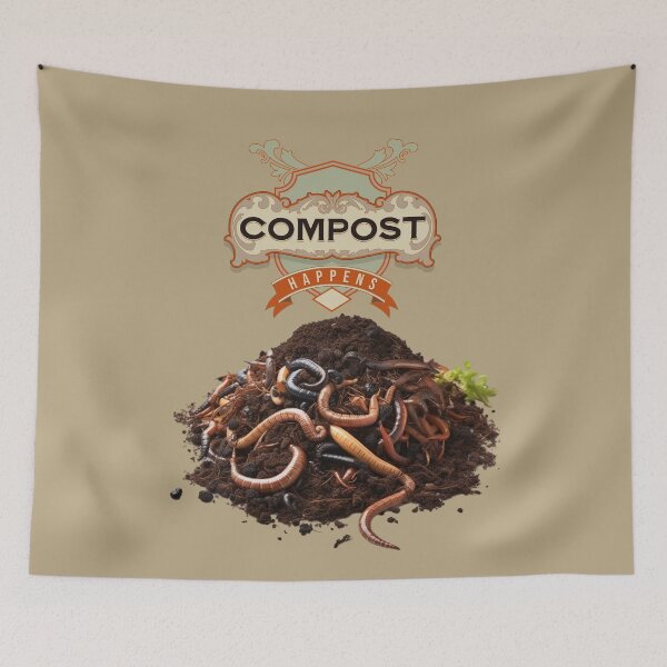 Item preview, Compost happens - Community gardening - Backyard gardening - Master gardener - Grow more - Garden gangster designed and sold by JansenGS.