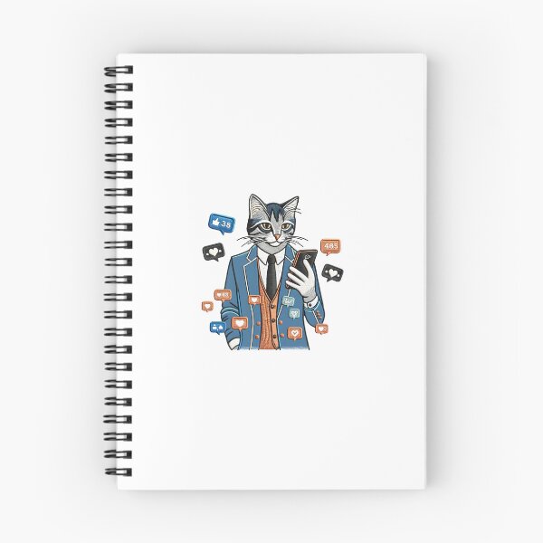 Item preview, Social Media Cat Patch Illustration designed and sold by #Adulting Central.