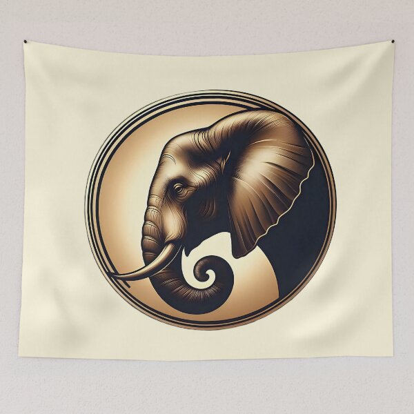 Item preview, Elephant, Golden Medal designed and sold by Wallisart.