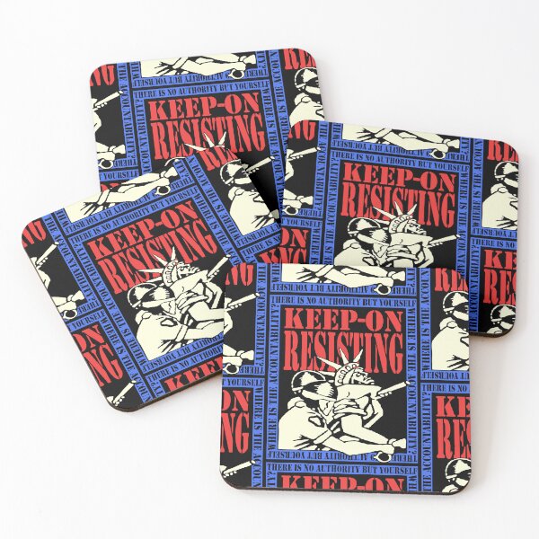 Item preview, Keep On Resisting - Police brutality - Lady Liberty - Where is the accountability? Crass style punk flyer design designed and sold by phonkadelic.
