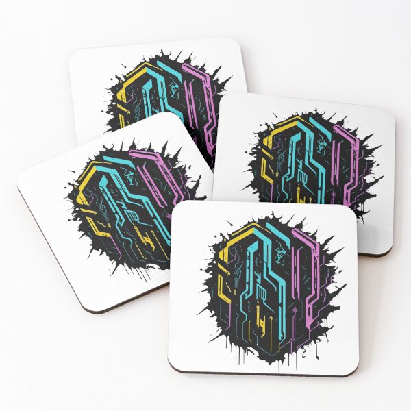 Item preview, Data Distortion: Abstract Cyberpunk - Pixelated Illusions designed and sold by Misterpng.