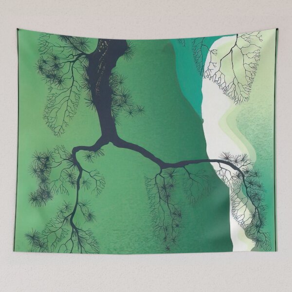 Item preview, Eyvind Earle - Sea Cliffs and Pine Branch designed and sold by thompart.