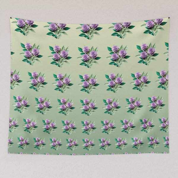 Item preview, Origami-style picture of a Lavender Rose Pattern designed and sold by Petalandfur.