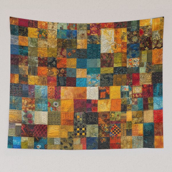 Item preview, Kaleidoscope Quilt Pattern - Textile Art Explosion designed and sold by SrijanaByAnu.