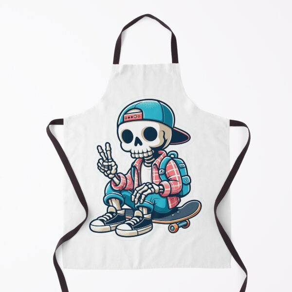 Item preview, Preppy skeleton skateboarding peace hand sign designed and sold by Jam3x.