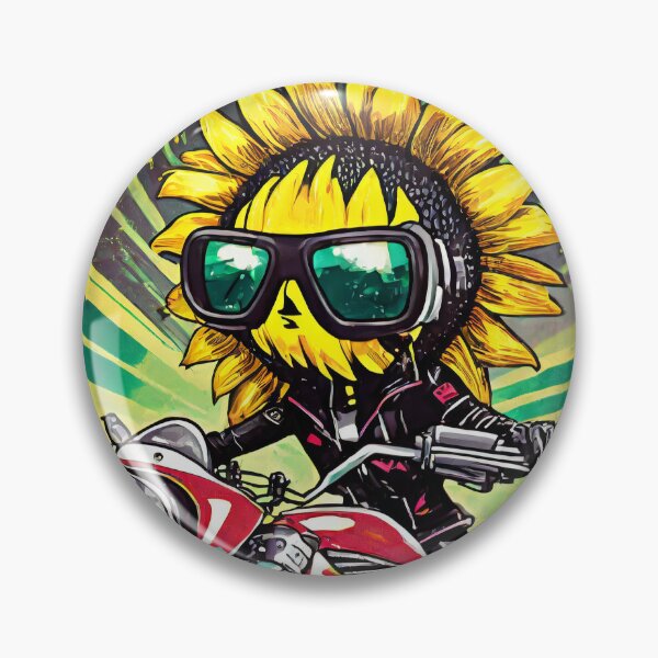 Item preview, Sunflower on a Motorcycle designed and sold by BADESIGNZZ.