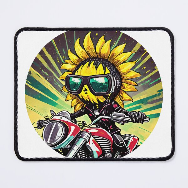 Item preview, Sunflower on a Motorcycle designed and sold by BADESIGNZZ.