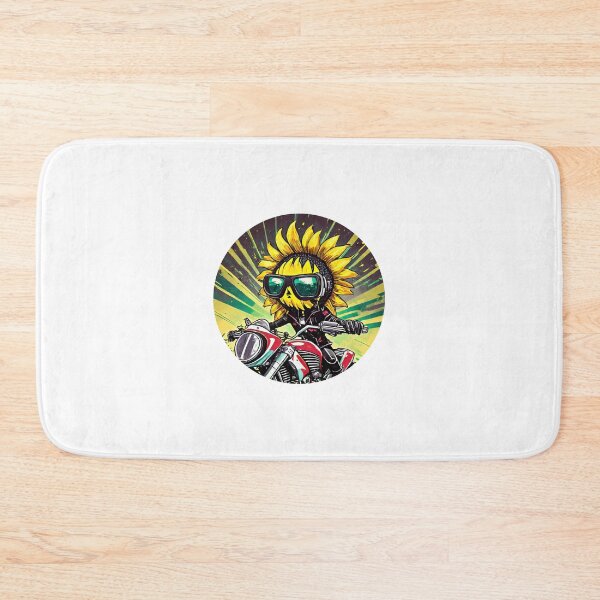 Item preview, Sunflower on a Motorcycle designed and sold by BADESIGNZZ.