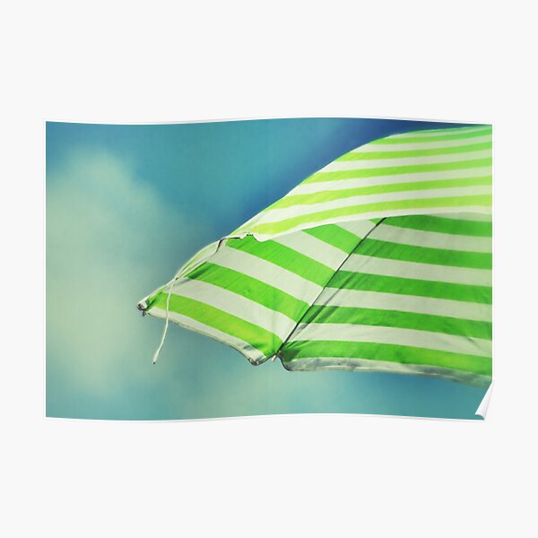 "Beach Umbrella" Poster for Sale by marieGpalcic Redbubble