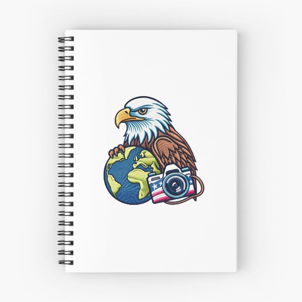 Item preview, Global Perspective Eagle Illustration Patch designed and sold by #Adulting Central.