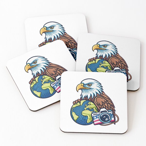 Item preview, Global Perspective Eagle Illustration Patch designed and sold by #Adulting Central.