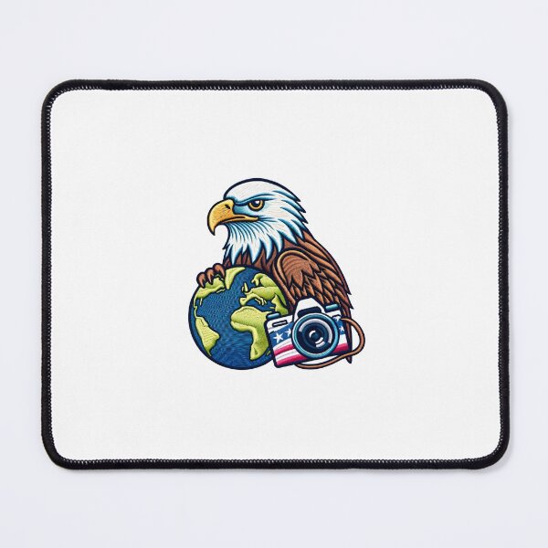 Item preview, Global Perspective Eagle Illustration Patch designed and sold by #Adulting Central.