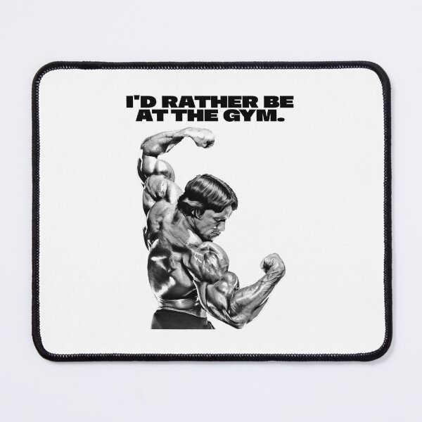 Item preview, I'd rather be at the gym. Arnold Schwarzenegger Fan art. designed and sold by HuzaifaNaveedh.