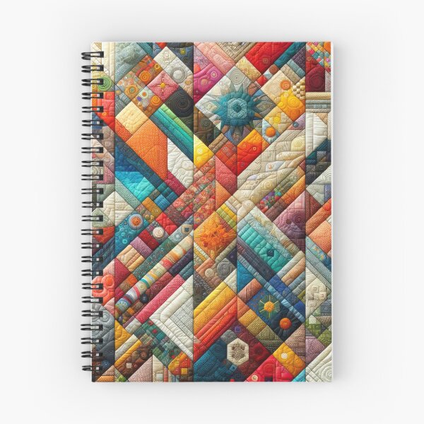 Item preview, Vibrant Patchwork Canvas - Cozy Artisan Quilt designed and sold by SrijanaByAnu.