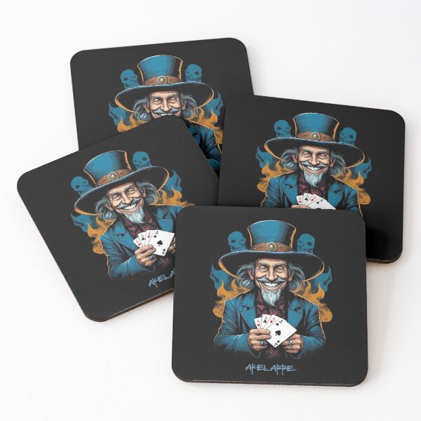 Item preview, Poker player with 4 aces designed and sold by AkelarreDesigns.