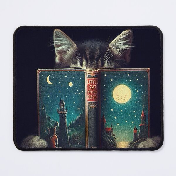 Item preview, Whiskered Wisdom: Paws and Pages designed and sold by autrouvetout.
