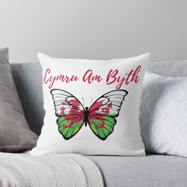 Item preview, CYMRU AM BYTH BUTTERFLY designed and sold by AllThatIsWelsh.