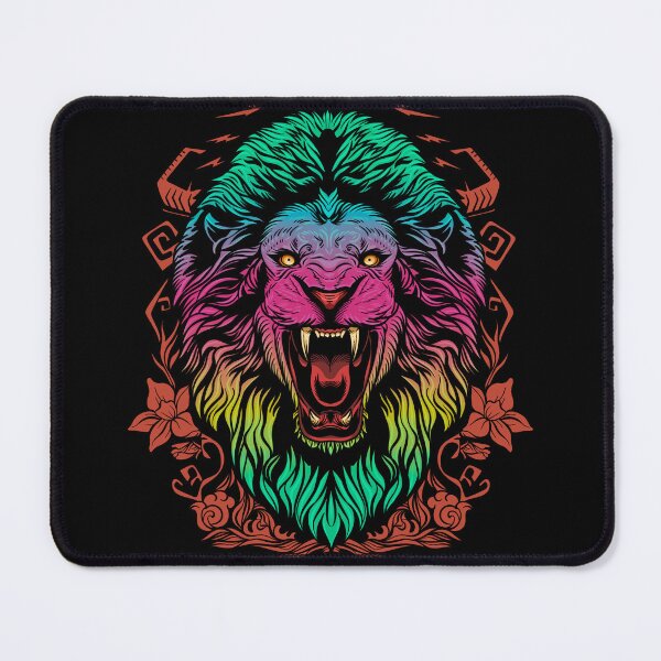 Item preview, Devils face on Lion head illustration designed and sold by nickardi.
