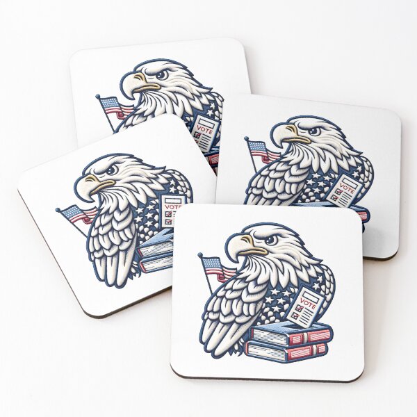 Item preview, Educated Eagle Illustration Patch designed and sold by #Adulting Central.