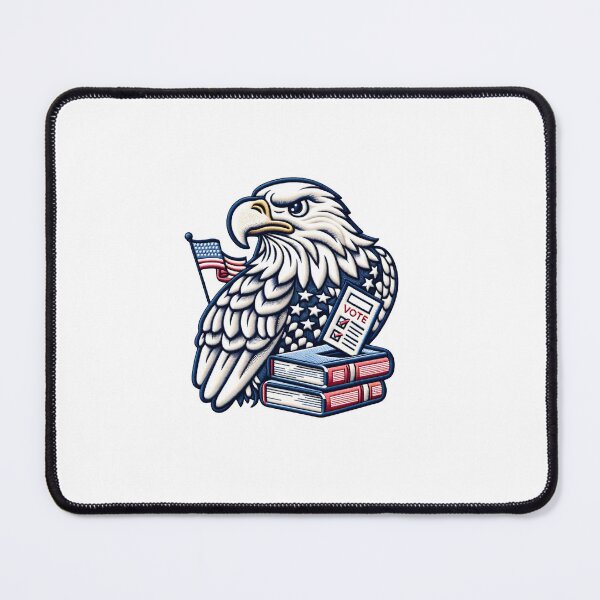 Item preview, Educated Eagle Illustration Patch designed and sold by #Adulting Central.