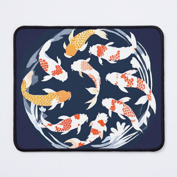 Item preview, Art painting: 9 koi fish in a circle. Symbol of diligence designed and sold by 9blueart.