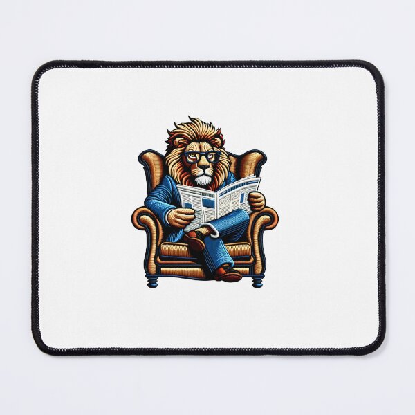 Item preview, Informed Lion Illustration Patch designed and sold by #Adulting Central.