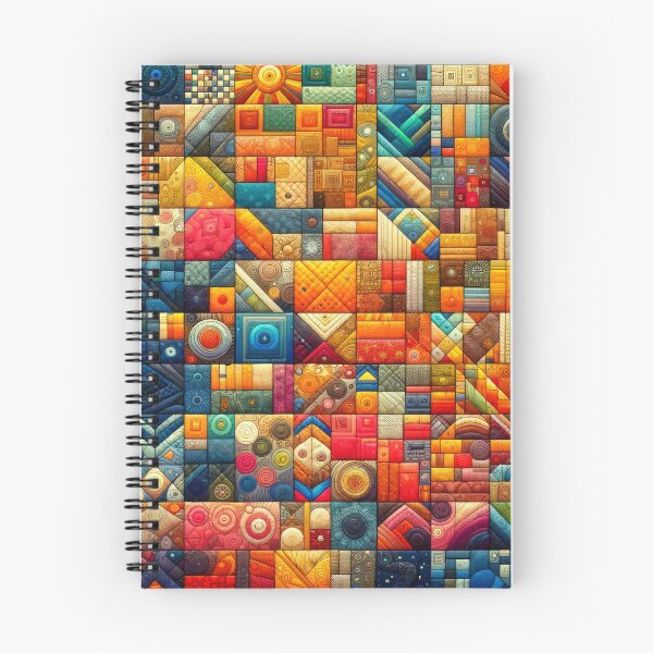 Item preview, Colorful Fabric Mosaic - Quilt Design designed and sold by SrijanaByAnu.