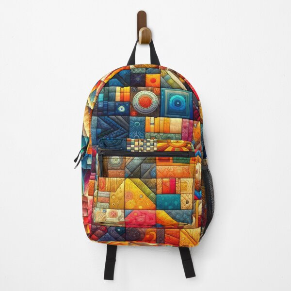 Item preview, Colorful Fabric Mosaic - Quilt Design designed and sold by SrijanaByAnu.