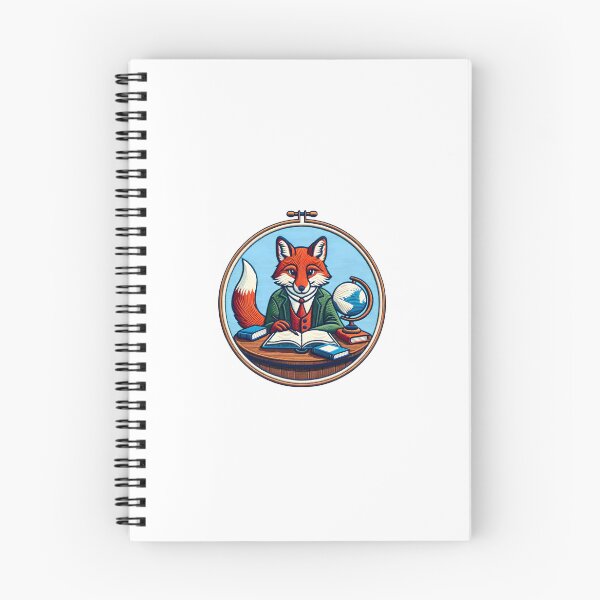 Item preview, Studious Fox Illustration Patch designed and sold by #Adulting Central.
