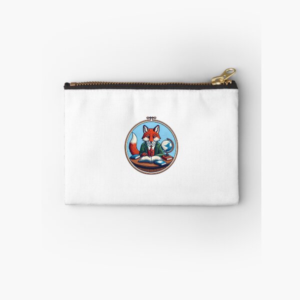 Item preview, Studious Fox Illustration Patch designed and sold by #Adulting Central.