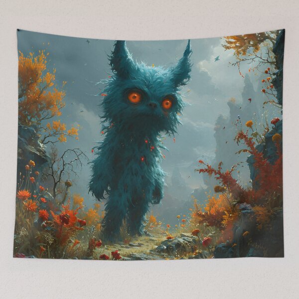 Item preview, "The Azure Sentinel of Forgotten Valleys" designed and sold by APARTAI EU.