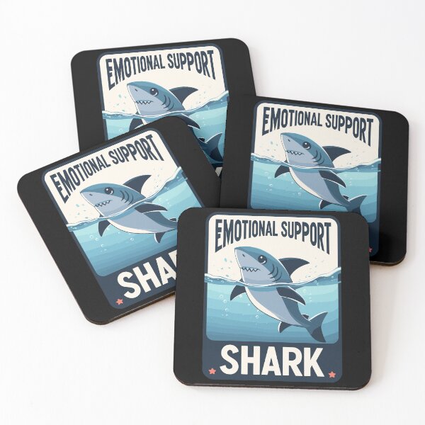 Item preview, Emotional Support Shark designed and sold by TomFrontierArt.