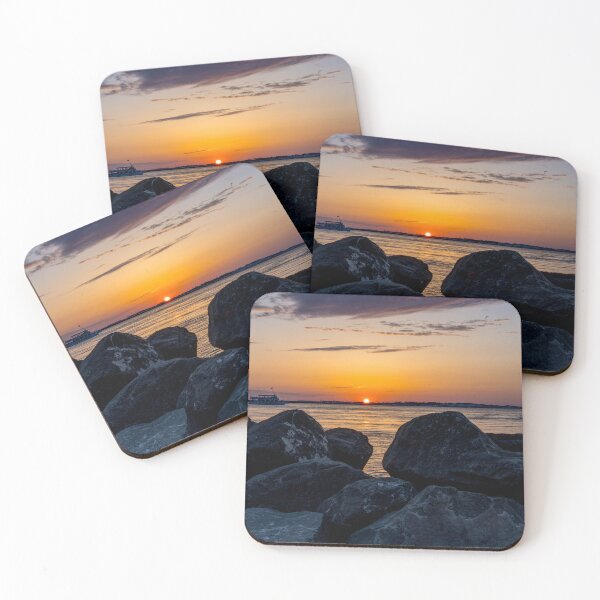 Item preview, Destin Sunset Over Rock Jetty designed and sold by mljdwhite.